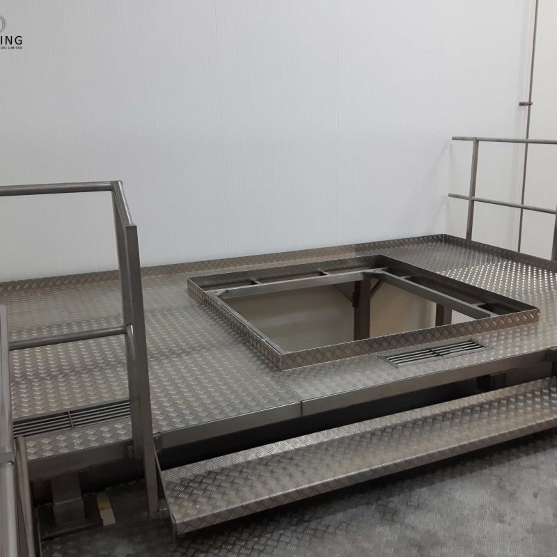 FOOD-INDUSTRY-PLATFORM-INSTALLATION-FOR-MULITHEAD-WEIGHING-SYSTEM-STROUD-design-and-installation-of-plateform-for-multihead-weighing-system