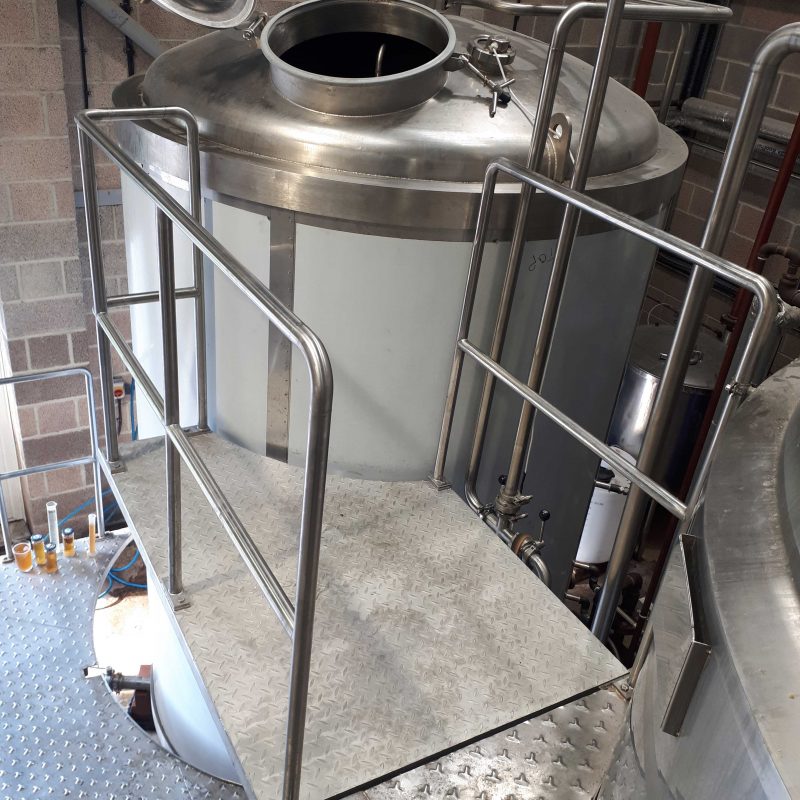 PLATFORM-EXTENSION-RETRO-FIT-FOOD-AND-BEVERAGE-INDUSTRY-STAINLESS-STEEL-deisned-and-retro-fitted-platform-extension-for-access-to-new-brewing-tank